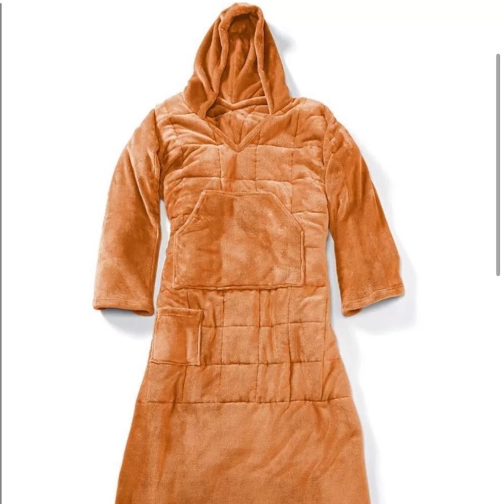 Ella Jayne Weighted Snuggle - orange blanket